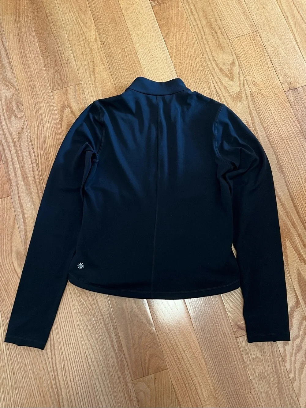 Athleta girl Black Full-Zip Chit Chat Top / Jacket